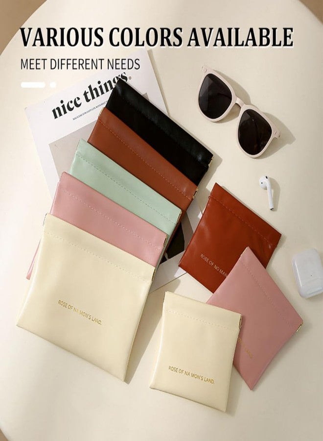 NORTIVIA Mini/Small Self Closing Coin Pouch (Set of 2) for Men & Women for Lipstick, Specs, Medicine (Black) - Image 4